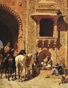 Edwin Lord Weeks Gate of the Fortress at Agra, India oil painting reproduction